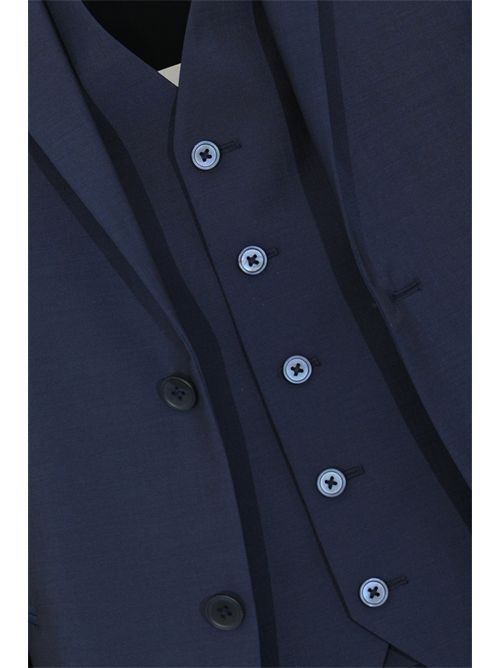 Abito con gilet in misto lana e mohair drop 4 regular Cc Corneliani | 278R98 2764135 4R002